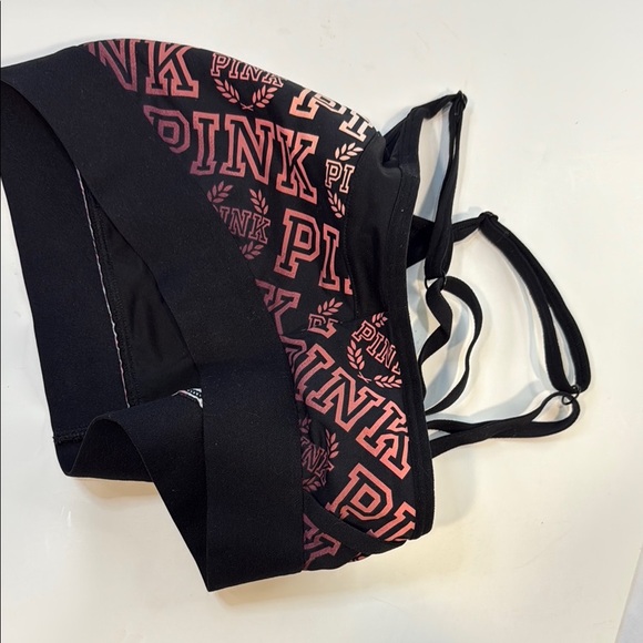 PINK Ultimate Victoria's Secret Black Sports Bra, Sz LG - Picture 6 of 7